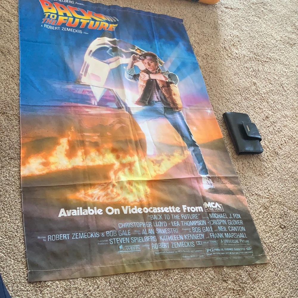 22x34 1/2 back to the future wall art from the 80’s